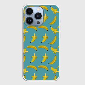 Чехол для iPhone 13 Pro с принтом Бананы | Мятная ,  |  | Тематика изображения на принте: pattern | textures | tnt | абстракция | бананабум | бананы | ветки | взрыв | геометрия | градиент | дождь | заливка | обезьяна | паттерны | пиксели | пикси | продукты | текстура | текстуры | тнт | фигуры | фон