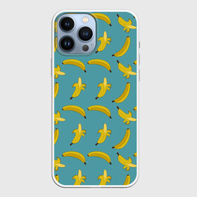 Чехол для iPhone 13 Pro Max с принтом Бананы | Мятная ,  |  | Тематика изображения на принте: pattern | textures | tnt | абстракция | бананабум | бананы | ветки | взрыв | геометрия | градиент | дождь | заливка | обезьяна | паттерны | пиксели | пикси | продукты | текстура | текстуры | тнт | фигуры | фон