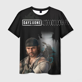 Мужская футболка 3D с принтом Days Gone , 100% полиэфир | прямой крой, круглый вырез горловины, длина до линии бедер | байкер | бешеные псы | дикон сент джон | жизнь после | зомби | наёмник | пандемия | скиталец | фрик