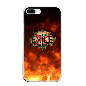 Чехол для iPhone 7Plus/8 Plus матовый с принтом Path of Exile Logo | Путь изгнанника Лого (Z) , Силикон | Область печати: задняя сторона чехла, без боковых панелей | exile | game | path of exile | rpg | берсерк | вождь | дикарь | дуэлянт | игра | покоритель | путь изгнанника | рпг