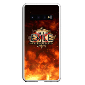 Чехол для Samsung Galaxy S10 с принтом Path of Exile Logo | Путь изгнанника Лого (Z) , Силикон | Область печати: задняя сторона чехла, без боковых панелей | exile | game | path of exile | rpg | берсерк | вождь | дикарь | дуэлянт | игра | покоритель | путь изгнанника | рпг