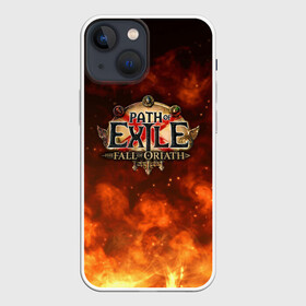 Чехол для iPhone 13 mini с принтом Path of Exile Logo | Путь изгнанника Лого (Z) ,  |  | exile | game | path of exile | rpg | берсерк | вождь | дикарь | дуэлянт | игра | покоритель | путь изгнанника | рпг