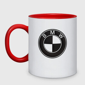 Кружка двухцветная с принтом BMW LOGO CARBON , керамика | объем — 330 мл, диаметр — 80 мм. Цветная ручка и кайма сверху, в некоторых цветах — вся внутренняя часть | Тематика изображения на принте: bmw | абстракция | авто | автомобиль | бмв | карбон | лого | логотип | машина | скорость