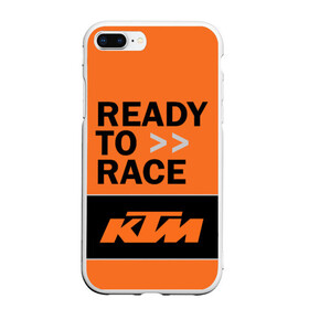 Чехол для iPhone 7Plus/8 Plus матовый с принтом KTM | READY TO RACE (Z) , Силикон | Область печати: задняя сторона чехла, без боковых панелей | enduro | ktm | moto | moto sport | motocycle | sportmotorcycle | ктм | мото | мото спорт | мотоспорт | спорт мото