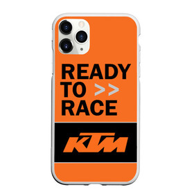 Чехол для iPhone 11 Pro Max матовый с принтом KTM | READY TO RACE (Z) , Силикон |  | enduro | ktm | moto | moto sport | motocycle | sportmotorcycle | ктм | мото | мото спорт | мотоспорт | спорт мото