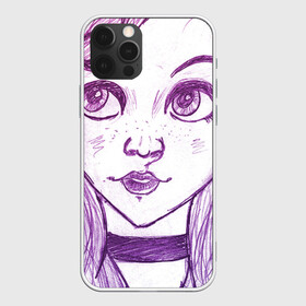 Чехол для iPhone 12 Pro Max с принтом девушка с чокером , Силикон |  | art | color | creator | digital | illustration | illustrator | marker | meow | monster | paint | watercolor | woman | акварель | арт | девушка | диджитал | иллюстрация | карандаш | краски | маркеры | монстр | няша | няшный | поп | рисунок | создание | тво