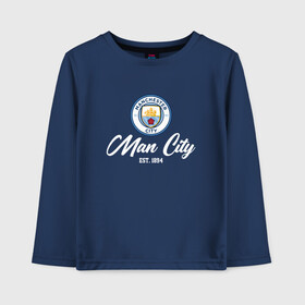 Детский лонгслив хлопок с принтом MAN CITY EST.1894 , 100% хлопок | круглый вырез горловины, полуприлегающий силуэт, длина до линии бедер | champions | citi | city | fifa | football | manchester | soccer | uefa | world cup | англия | клуб | лига чемпионов | манчестер | сити | фифа | фк | форма | формы | футбол