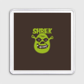 Магнит 55*55 с принтом Shrek. True Ogre , Пластик | Размер: 65*65 мм; Размер печати: 55*55 мм | charming | donkey | fiona | forever | gonna | is | me | once | pinocchio | roll | shrek | somebody | the | told | world | артур | в | гарольд | дракон | кот | лорд | мерлин | навсегда | огр | осел | пиноккио | пряник | сапогах | фаркуад | фиона