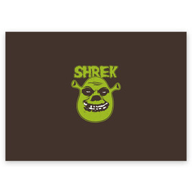 Поздравительная открытка с принтом Shrek. True Ogre , 100% бумага | плотность бумаги 280 г/м2, матовая, на обратной стороне линовка и место для марки
 | Тематика изображения на принте: charming | donkey | fiona | forever | gonna | is | me | once | pinocchio | roll | shrek | somebody | the | told | world | артур | в | гарольд | дракон | кот | лорд | мерлин | навсегда | огр | осел | пиноккио | пряник | сапогах | фаркуад | фиона