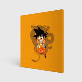 Холст квадратный с принтом Kid Goku , 100% ПВХ |  | anime | dragon ball | аниме | анимэ | драгон бал | дрэгон бол | жемчуг дракона