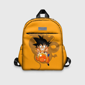 Детский рюкзак 3D с принтом Kid Goku , 100% полиэстер | лямки с регулируемой длиной, сверху петелька, чтобы рюкзак можно было повесить на вешалку. Основное отделение закрывается на молнию, как и внешний карман. Внутри дополнительный карман. По бокам два дополнительных кармашка | Тематика изображения на принте: anime | dragon ball | аниме | анимэ | драгон бал | дрэгон бол | жемчуг дракона