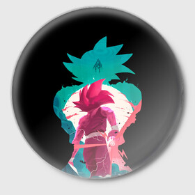 Значок с принтом Goku boys ,  металл | круглая форма, металлическая застежка в виде булавки | anime | dragon ball | аниме | анимэ | драгон бал | дрэгон бол | жемчуг дракона
