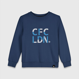 Детский свитшот хлопок с принтом FC Chelsea | CFC London (2021/22) , 100% хлопок | круглый вырез горловины, эластичные манжеты, пояс и воротник | 0x000000123 | chelsea | stamford bridge | вернер | канте | стамфорд бридж | челси