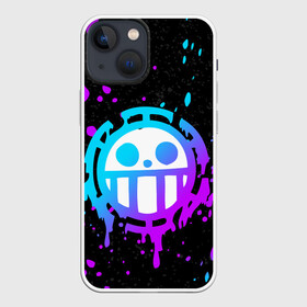 Чехол для iPhone 13 mini с принтом ONE PIECE   ВАН ПИС   НЕОН ,  |  | anime | neon. | one piece | skull | wanted | аниме | ван пис | манга | мультфильм | неон | розыск | скелет | череп | японская анимация