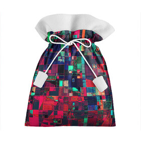 Подарочный 3D мешок с принтом HAPPY WINDOWS , 100% полиэстер | Размер: 29*39 см | Тематика изображения на принте: abstract | абстракция | квадраты | красное | прямоугольники