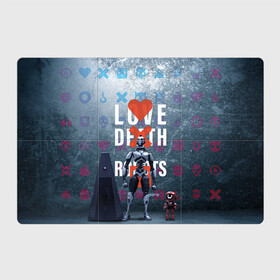 Магнитный плакат 3Х2 с принтом Любовь смерть и роботы , Полимерный материал с магнитным слоем | 6 деталей размером 9*9 см | Тематика изображения на принте: love | lovedeathandrobots | loverobot | robot