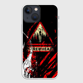 Чехол для iPhone 13 mini с принтом Danger : Siren Head ,  |  | scp | siren head | знак | монстр | опасность | персонаж | сиреноголовый