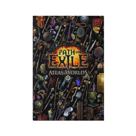 Обложка для паспорта матовая кожа с принтом Path of Exile , натуральная матовая кожа | размер 19,3 х 13,7 см; прозрачные пластиковые крепления | computer | game | path of exile | игра | компьютерная | путь изгнания