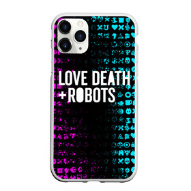Чехол для iPhone 11 Pro Max матовый с принтом ЛЮБОВЬ СМЕРТЬ И РОБОТЫ , Силикон |  | Тематика изображения на принте: death | hear | ldr | logo | love | netflix | robots | smile | анимация | кино | лого | лср | любовь | нетфликс | роботы | сердце | сериал | смайл | смайлик
