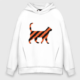 Мужское худи Oversize хлопок с принтом Black-Orange Cat , френч-терри — 70% хлопок, 30% полиэстер. Мягкий теплый начес внутри —100% хлопок | боковые карманы, эластичные манжеты и нижняя кромка, капюшон на магнитной кнопке | animal | cat | cute | kitty | meow | друг | животные | киска | китти | кот | котенок | котик | котэ | кошечка | кошка | милый | мур | мяу | питомец | тигр