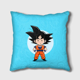 Подушка 3D с принтом Sweet Goku , наволочка – 100% полиэстер, наполнитель – холлофайбер (легкий наполнитель, не вызывает аллергию). | состоит из подушки и наволочки. Наволочка на молнии, легко снимается для стирки | anime | dragon ball | аниме | анимэ | драгон бал | дрэгон бол | жемчуг дракона