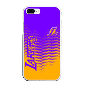 Чехол для iPhone 7Plus/8 Plus матовый с принтом LOS ANGELES LAKERS / ЛЕЙКЕРС , Силикон | Область печати: задняя сторона чехла, без боковых панелей | 24 lakers | kobe bryant | lakers | los angeles lakers | баскетбол. | коби брайант | лос анджелес лейкерс | лосанджелес лейкерс