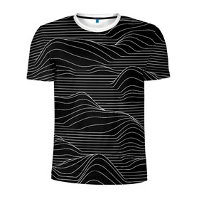 Мужская футболка 3D спортивная с принтом ЛИНИИ И НИЧЕГО БОЛЬШЕ , 100% полиэстер с улучшенными характеристиками | приталенный силуэт, круглая горловина, широкие плечи, сужается к линии бедра | lines | texture | абстракция. | горы | линии | полосы | сюрреализм | текстура | черно белое