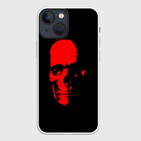 Чехол для iPhone 13 mini с принтом Кровавый череп ,  |  | skull | башка | голова | кость | красный череп | черепушка