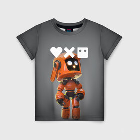 Детская футболка 3D с принтом Love, Death and Robots | K-VRC (Z) , 100% гипоаллергенный полиэфир | прямой крой, круглый вырез горловины, длина до линии бедер, чуть спущенное плечо, ткань немного тянется | death | k vrc | love | love death robots | netflix | robots | vedeathrobots | xbot 4000 | врц | любовь | нетфликс | роботы | сериал | сериалы