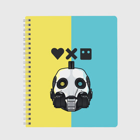 Тетрадь с принтом XBOT 4000 | Love, Death and Robots (Z) , 100% бумага | 48 листов, плотность листов — 60 г/м2, плотность картонной обложки — 250 г/м2. Листы скреплены сбоку удобной пружинной спиралью. Уголки страниц и обложки скругленные. Цвет линий — светло-серый
 | death | love | love death robots | netflix | robots | vedeathrobots | xbot 4000 | любовь | нетфликс | роботы | сериал | сериалы