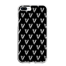 Чехол для iPhone 7Plus/8 Plus матовый с принтом Викинги Лого Паттерн Vikings Pattern (Z) , Силикон | Область печати: задняя сторона чехла, без боковых панелей | bjorn | floki | lodbrok | normann | ragnar | ragnarr | viking | vikingar | vikingene | vikinger | vikings | бьёрн | вальгала | вальгалла | вальхала | вальхалла | варяги | викинг | викинги | конанг | конунг | лагерта | лодброк | норман | рагнар