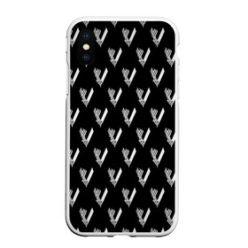 Чехол для iPhone XS Max матовый с принтом Викинги Лого Паттерн | Vikings Pattern (Z) , Силикон | Область печати: задняя сторона чехла, без боковых панелей | bjorn | floki | lodbrok | normann | ragnar | ragnarr | viking | vikingar | vikingene | vikinger | vikings | бьёрн | вальгала | вальгалла | вальхала | вальхалла | варяги | викинг | викинги | конанг | конунг | лагерта | лодброк | норман | рагнар