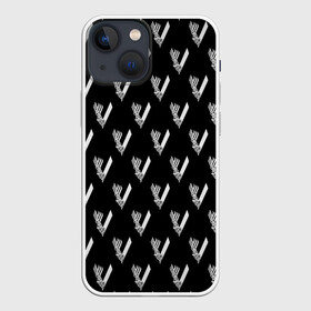 Чехол для iPhone 13 mini с принтом Викинги Лого Паттерн | Vikings Pattern (Z) ,  |  | bjorn | floki | lodbrok | normann | ragnar | ragnarr | viking | vikingar | vikingene | vikinger | vikings | бьёрн | вальгала | вальгалла | вальхала | вальхалла | варяги | викинг | викинги | конанг | конунг | лагерта | лодброк | норман | рагнар