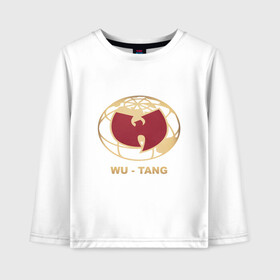 Детский лонгслив хлопок с принтом Wu-Tang World , 100% хлопок | круглый вырез горловины, полуприлегающий силуэт, длина до линии бедер | black | hiphop | method man | music | new york | nyc | odb | old school | rap | rza | wu tang clan | wutang | ву тэнг | граффити | микрофон | музыка | нью йорк | рэп | рэпер | хипхоп