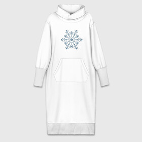 Платье удлиненное хлопок с принтом снежинка стразы кристаллы ,  |  | геометрия | зима | кристаллы | снежинка | снежная королева | стразы | фигура