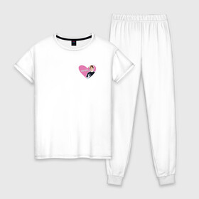Женская пижама хлопок с принтом SODA LUV , 100% хлопок | брюки и футболка прямого кроя, без карманов, на брюках мягкая резинка на поясе и по низу штанин | soda luv | sodaluv | репер | репер soda | содалав