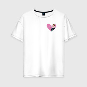 Женская футболка хлопок Oversize с принтом SODA LUV , 100% хлопок | свободный крой, круглый ворот, спущенный рукав, длина до линии бедер
 | soda luv | sodaluv | репер | репер soda | содалав