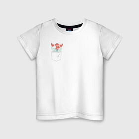 Детская футболка хлопок с принтом Zoidberg карман , 100% хлопок | круглый вырез горловины, полуприлегающий силуэт, длина до линии бедер | bender | futurama | planet express | бендер | зойберг | зойдберг | мульт | мультфильм | планетный экспресс | туранга лила | филипп джэй фрай | футурама
