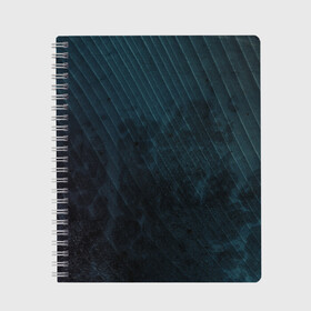 Тетрадь с принтом Dark Texture , 100% бумага | 48 листов, плотность листов — 60 г/м2, плотность картонной обложки — 250 г/м2. Листы скреплены сбоку удобной пружинной спиралью. Уголки страниц и обложки скругленные. Цвет линий — светло-серый
 | background | dark | gradient | lines | paints | ripples | spot | spots | stripes | texture | waves | волны | градиент | краски | линии | полосы | пятна | пятно | рябь | текстура | темная | тьма | фон