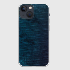 Чехол для iPhone 13 mini с принтом Texture. Blue Ripples ,  |  | background | blue | dark | gradient | lines | paints | purple | red | ripples | spot | spots | stripes | texture | waves | волны | голубая | градиент | краски | красный | линии | полосы | пятна | пятно | рябь | текстура | темная | тьма | фиолето
