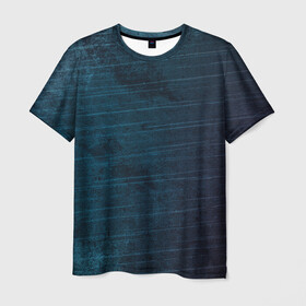 Мужская футболка 3D с принтом Texture Blue Ripples , 100% полиэфир | прямой крой, круглый вырез горловины, длина до линии бедер | background | blue | dark | gradient | lines | paints | purple | red | ripples | spot | spots | stripes | texture | waves | волны | голубая | градиент | краски | красный | линии | полосы | пятна | пятно | рябь | текстура | темная | тьма | фиолето
