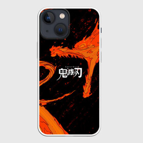 Чехол для iPhone 13 mini с принтом Дыхание Солнца   Demon slayer ,  |  | anime | dragon | аниме | дракон | дыхание солнца | клинок рассекающий демонов | манга | монстр | мультфильм | огонь | персонаж | пламя | танджиро камадо