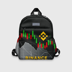 Детский рюкзак 3D с принтом BINANCE   БИНАНС   ГРАФИК , 100% полиэстер | лямки с регулируемой длиной, сверху петелька, чтобы рюкзак можно было повесить на вешалку. Основное отделение закрывается на молнию, как и внешний карман. Внутри дополнительный карман. По бокам два дополнительных кармашка | Тематика изображения на принте: binance | binance com | bitcoin | bittrex com | btc | exmo me | hodl | trading | банан биржа | бинанс | биткоин | график. | криптовалюта биржа | криптотрейдер | криптотрейдинг | трейдинг