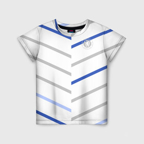 Детская футболка 3D с принтом FC Chelsea Fresh Top (2021 22) , 100% гипоаллергенный полиэфир | прямой крой, круглый вырез горловины, длина до линии бедер, чуть спущенное плечо, ткань немного тянется | 0x000000123 | chelsea | stamford bridge | вернер | канте | стамфорд бридж | челси