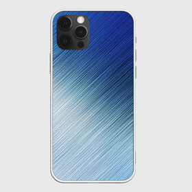 Чехол для iPhone 12 Pro Max с принтом Текстура. Оттенки льда , Силикон |  | background | blue | dark | gradient | ice | lines | paints | ripples | spot | spots | stripes | texture | waves | white | белый | волны | градиент | лед | линии | полосы | пятна | пятно | рябь | светлый | синий | текстура | темная | тьма | фон