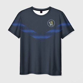 Мужская футболка 3D с принтом FC Chelsea | Retro #2 (2021/22) , 100% полиэфир | прямой крой, круглый вырез горловины, длина до линии бедер | Тематика изображения на принте: 0x000000123 | chelsea | stamford bridge | вернер | канте | стамфорд бридж | челси