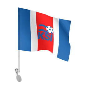 Флаг для автомобиля с принтом Сборная Исландии , 100% полиэстер | Размер: 30*21 см | англия | видео | исландия | новости | последние новости | россия | сборная | сборная исландии | спорт | франция | футбол | чемпионат европы