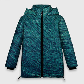 Женская зимняя куртка Oversize с принтом Endless Sea , верх — 100% полиэстер; подкладка — 100% полиэстер; утеплитель — 100% полиэстер | длина ниже бедра, силуэт Оверсайз. Есть воротник-стойка, отстегивающийся капюшон и ветрозащитная планка. 

Боковые карманы с листочкой на кнопках и внутренний карман на молнии | background | blue | dark | gradient | green | lines | ocean | paints | ripples | sea | spot | spots | stripes | texture | waves | волны | голубая | градиент | зеленый | краски | линии | море | океан | полосы | пятна | пятно | рябь | текстура | т
