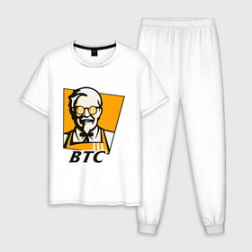 Мужская пижама хлопок с принтом BITCOIN / БИТКОИН / KFC , 100% хлопок | брюки и футболка прямого кроя, без карманов, на брюках мягкая резинка на поясе и по низу штанин
 | binance | binance com | bitcoin | bittrex com | btc | exmo me | hodl | kfc | trading | банан | банан биржа | бинанс | биткоин | график | криптовалюта биржа | криптотрейдер | криптотрейдинг | кфс. | трейдинг