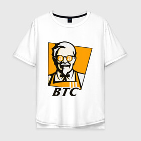 Мужская футболка хлопок Oversize с принтом BITCOIN / БИТКОИН / KFC , 100% хлопок | свободный крой, круглый ворот, “спинка” длиннее передней части | Тематика изображения на принте: binance | binance com | bitcoin | bittrex com | btc | exmo me | hodl | kfc | trading | банан | банан биржа | бинанс | биткоин | график | криптовалюта биржа | криптотрейдер | криптотрейдинг | кфс. | трейдинг